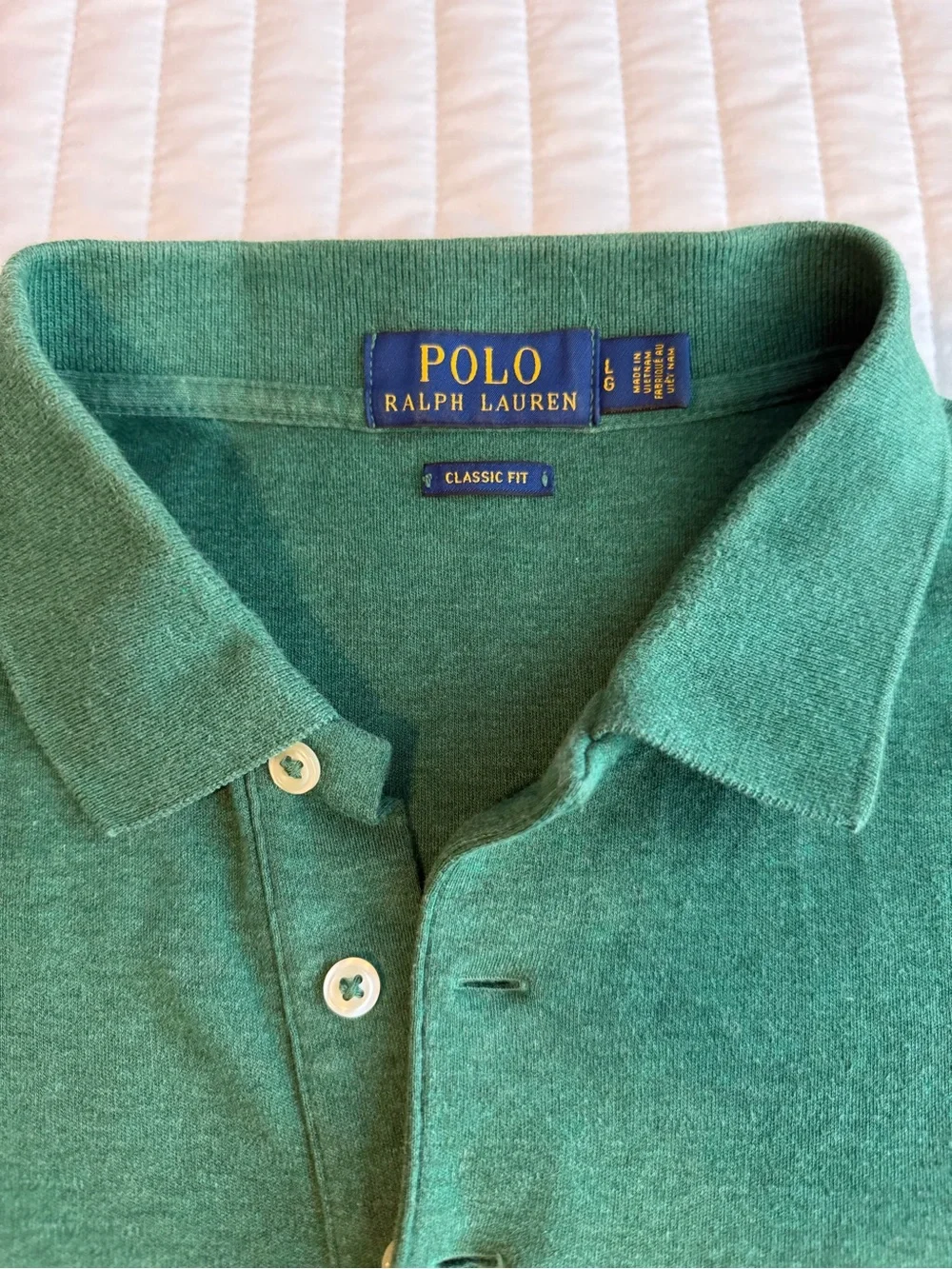 Polo by Ralph Lauren Green Short Sleeve Polo with Pony Logo